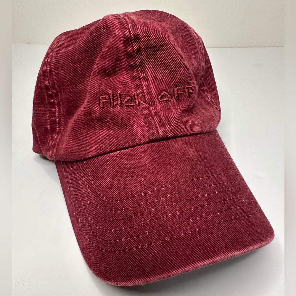 Spencer’s Fcuk Off Red Denim Adjustable Hat